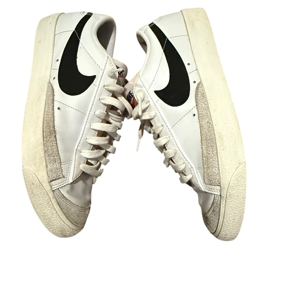 Nike Blazer Low '77 vintage White Black sail Men's Size 10 retro sneaker shoes - Picture 4 of 8